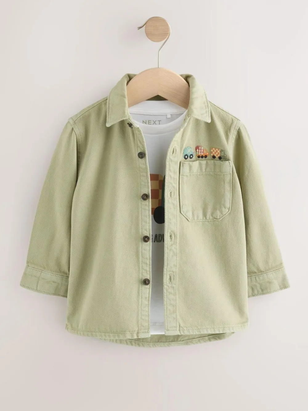 Next Long Sleeve Shirt and T-Shirt Set (3mths-7yrs)^BOY Baby Boys|Baby Boys