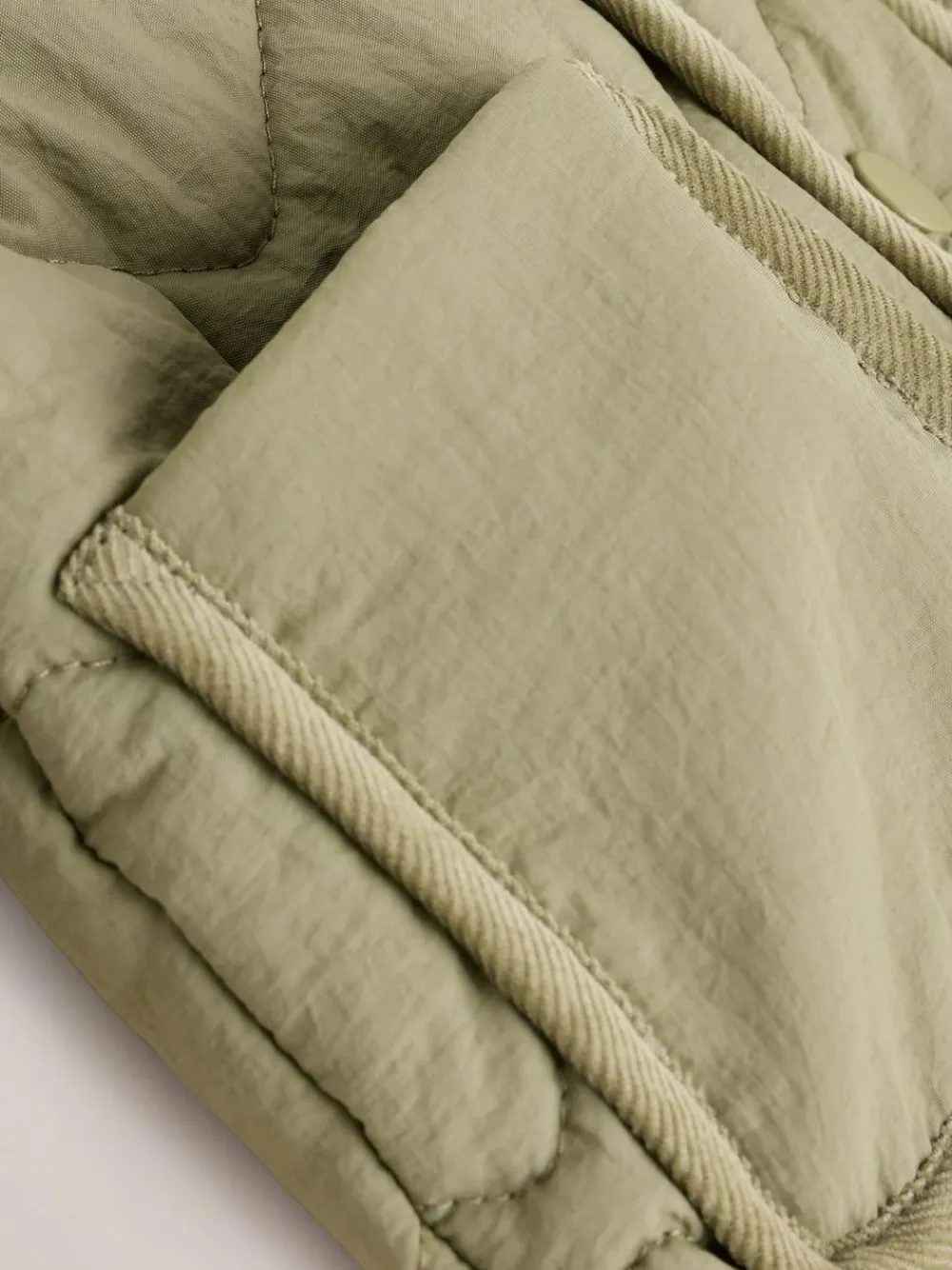Next Khaki Green Nylon Quilted Baby Jacket (0mths-2yrs)^BOY Baby Winter Clothing|Coats, Jackets & Pramsuits