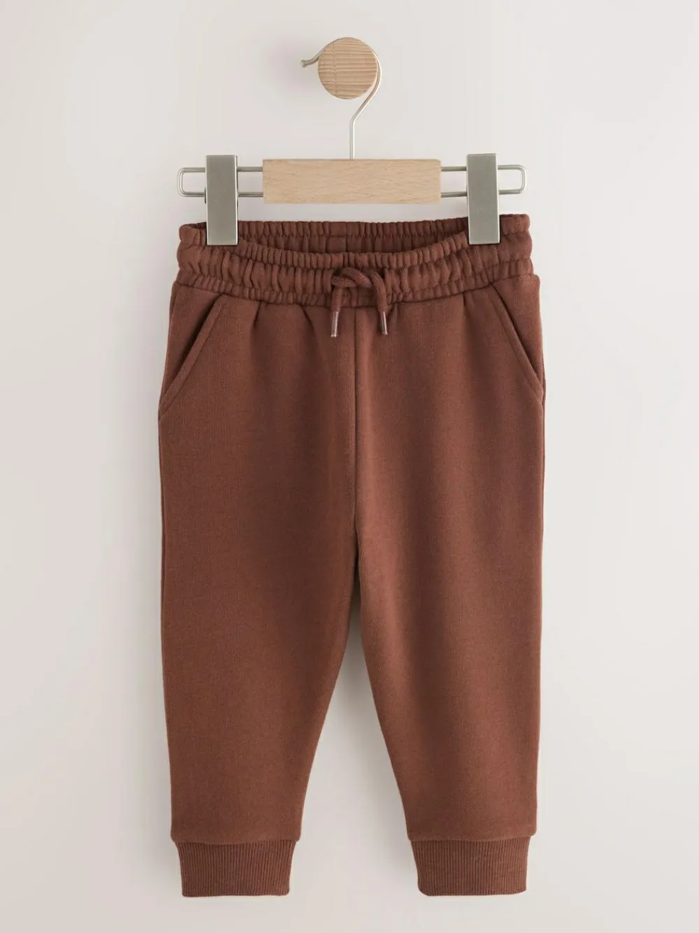 Discount Next Soft Touch Joggers 3 Pack (3mths-7yrs) Khaki Green/ Rust Brown/ Ecru