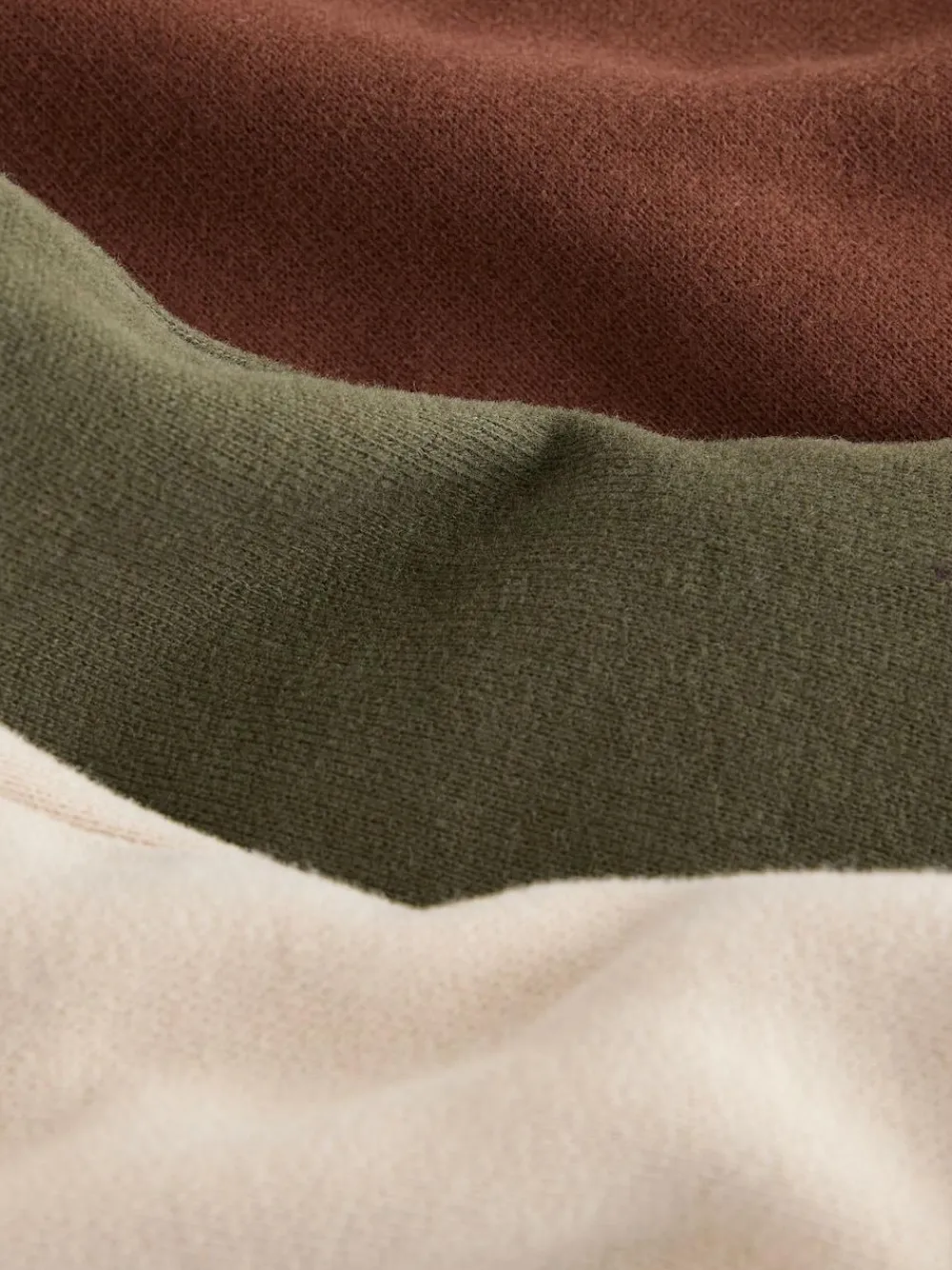 Discount Next Soft Touch Joggers 3 Pack (3mths-7yrs) Khaki Green/ Rust Brown/ Ecru