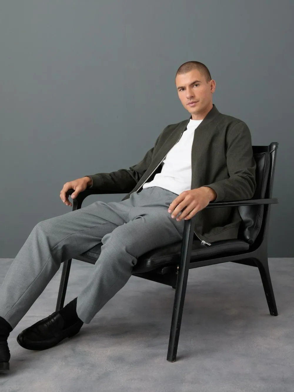 Next Khaki Green Smart Bomber Jacket^ Blazers & Formal Jackets