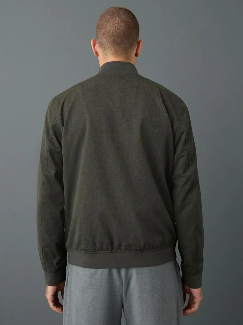 Next Khaki Green Smart Bomber Jacket^ Blazers & Formal Jackets