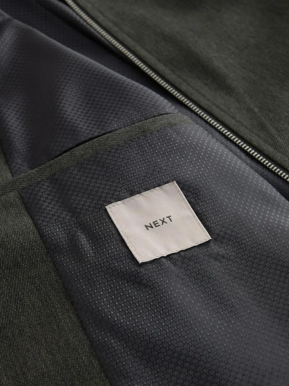 Next Khaki Green Smart Bomber Jacket^ Blazers & Formal Jackets