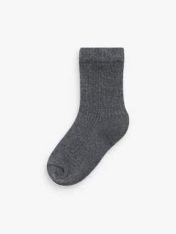 Next Cotton Rich Fine Rib Socks 7 Pack^BOY Socks & Tights|Socks & Tights