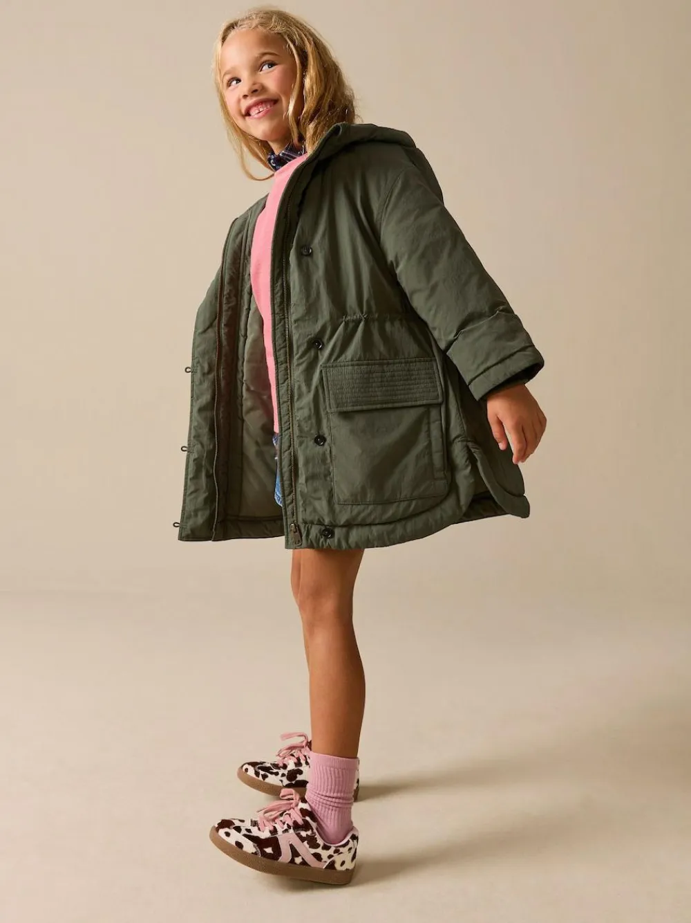 Best Next Khaki Shower Resistant Padded Parka (5-13yrs)