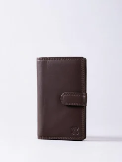 Online Lakeland Leather Brown Medium Tab Purse