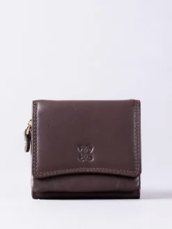 Lakeland Leather Brown Small Leather Flapover Purse^Women Purses