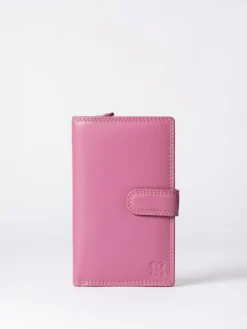 Discount Lakeland Leather Mauve Pink Medium Tab Purse