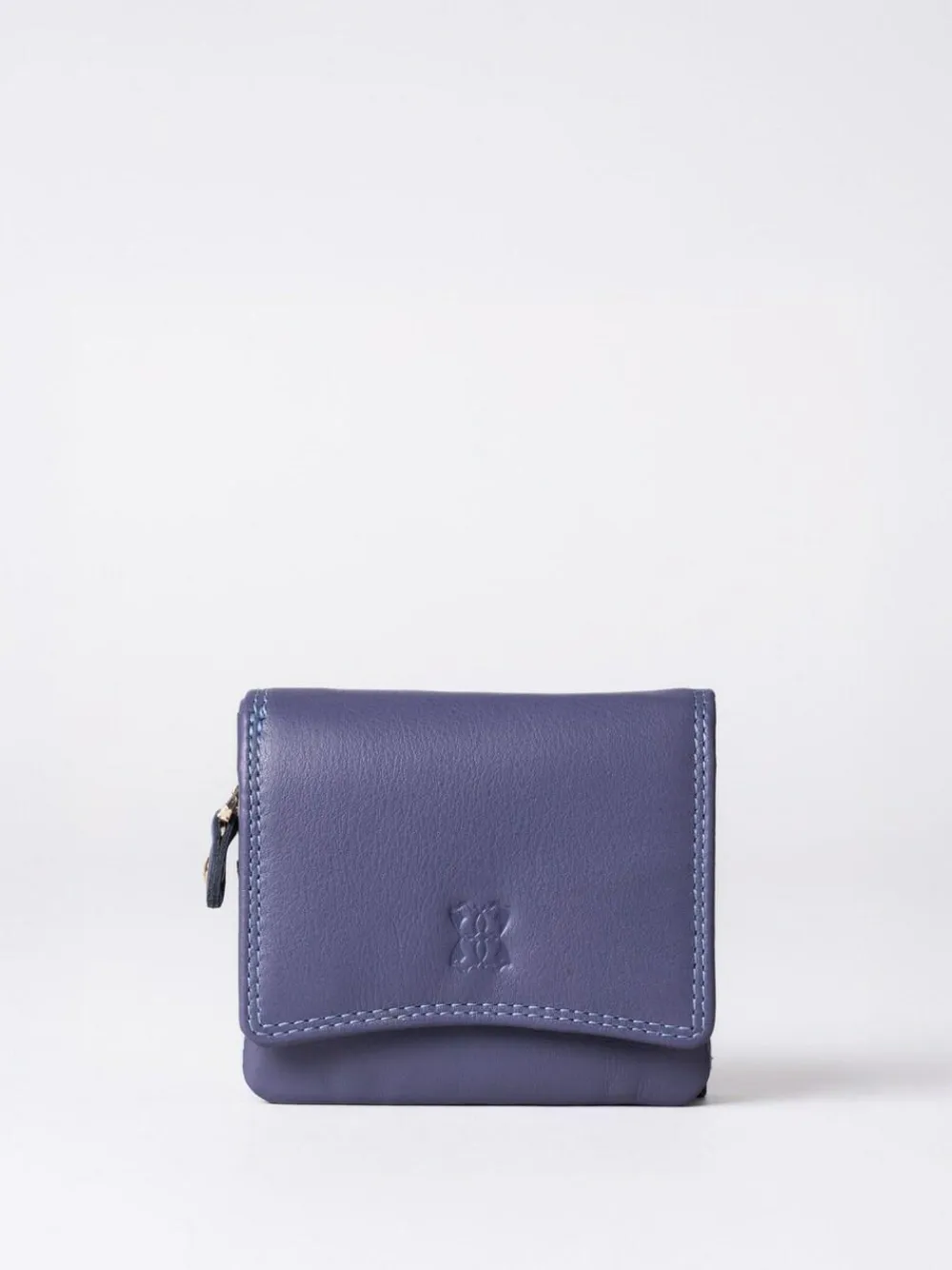 Hot Lakeland Leather Purple Small Leather Flapover Purse
