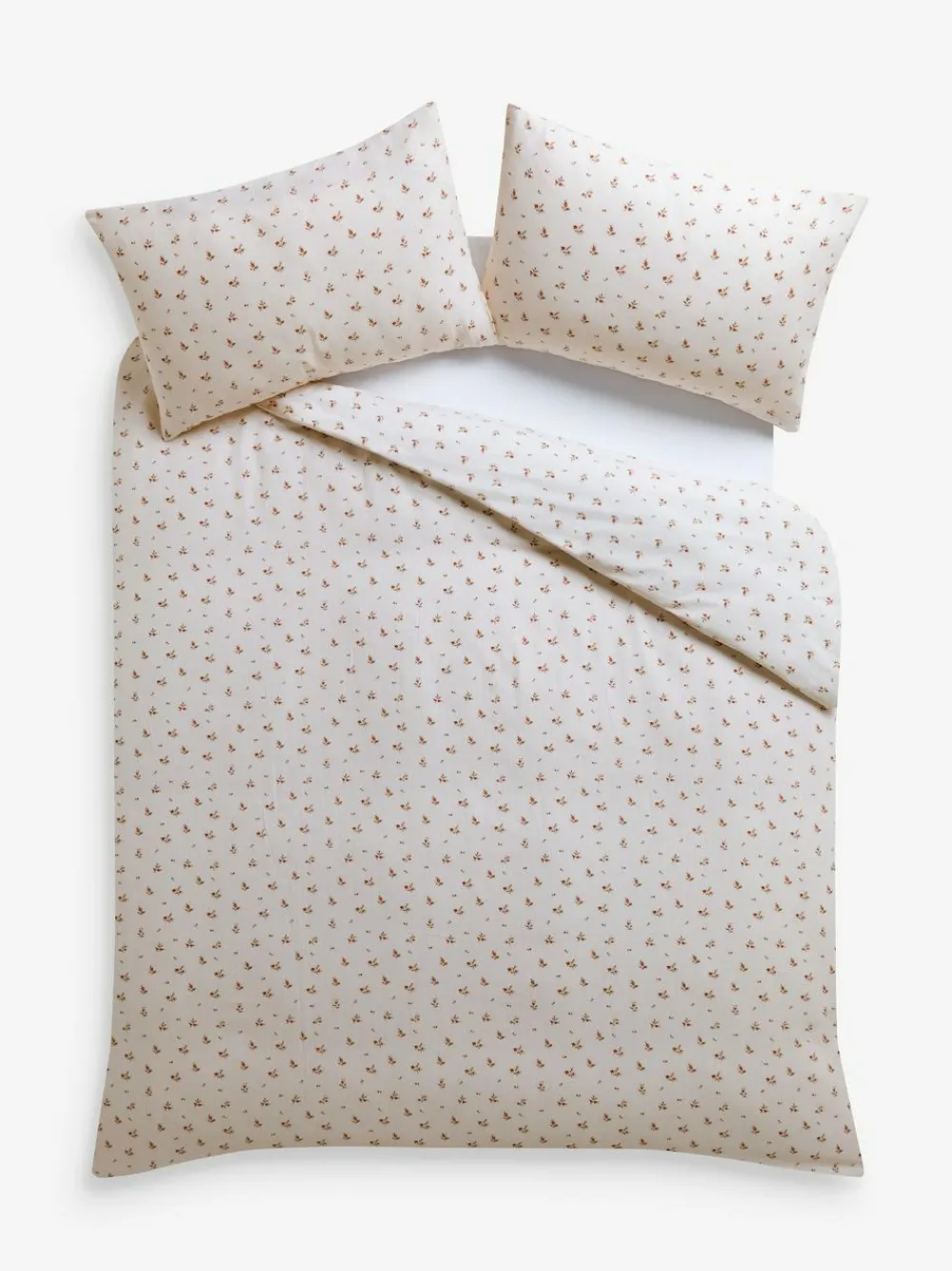 Laura Ashley Red Aylesmore Cotton Gauze Duvet Cover and Pillowcase Set^ Branded Bedlinen