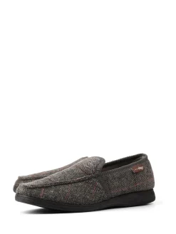 Online Lazy Dogz Blue Eisenhower II Full Slippers Grey