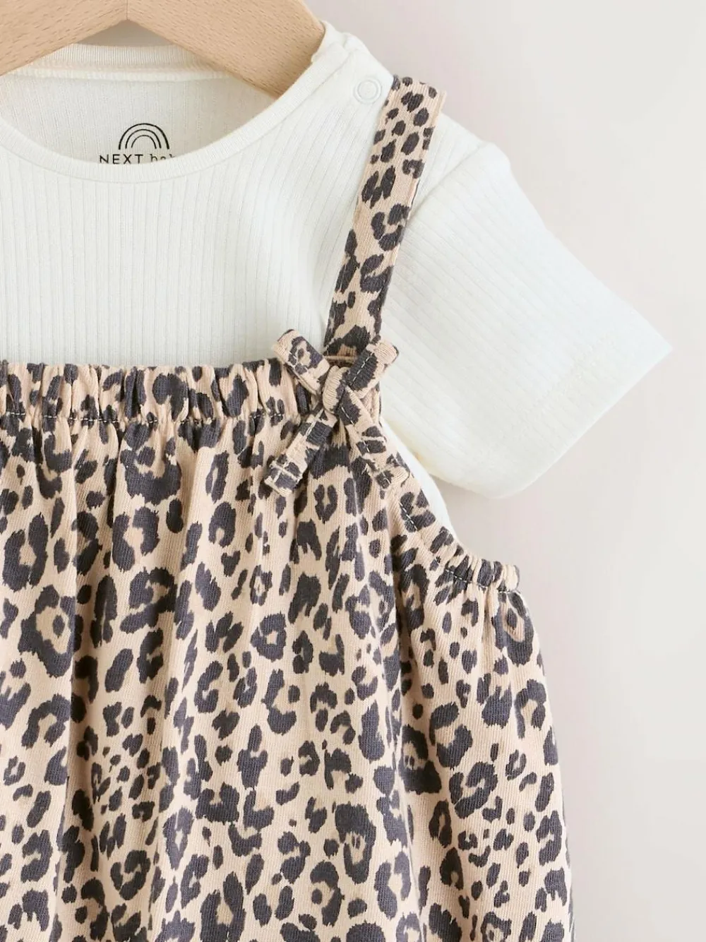 Next Baby Jersey Dungarees and Bodysuits Set 2 Piece (0mths-3yrs)^ Baby Girls|Sets & Co-Ords