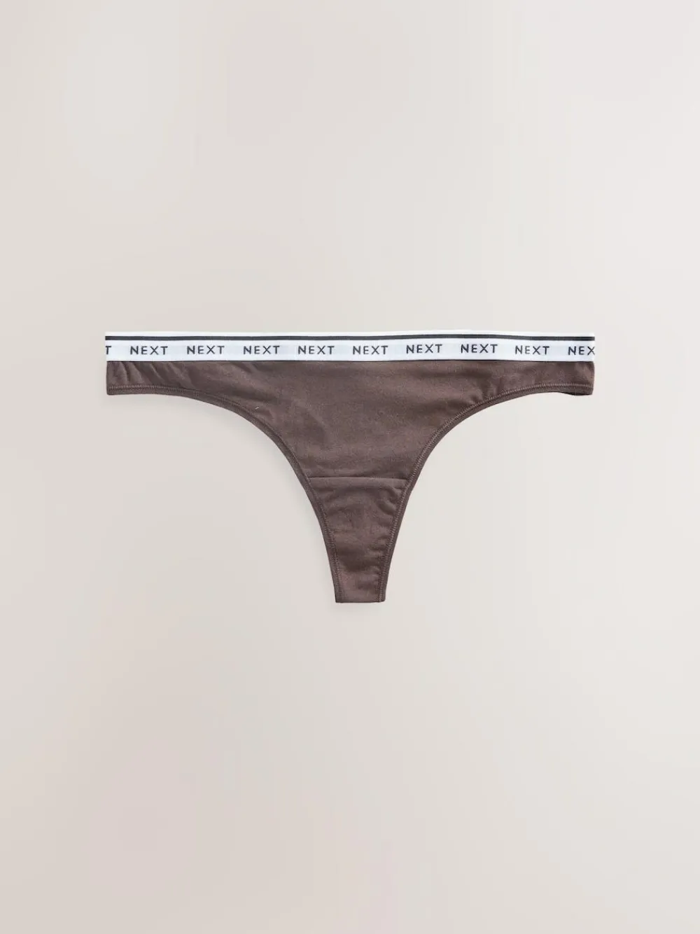 Next Thong Cotton Logo Knickers 4 Pack^Women Panties
