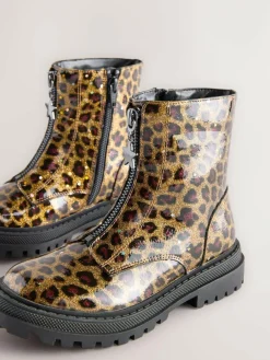 Next Wide Fit (G) Zip Front Ankle Boots^ Boots & Wellies