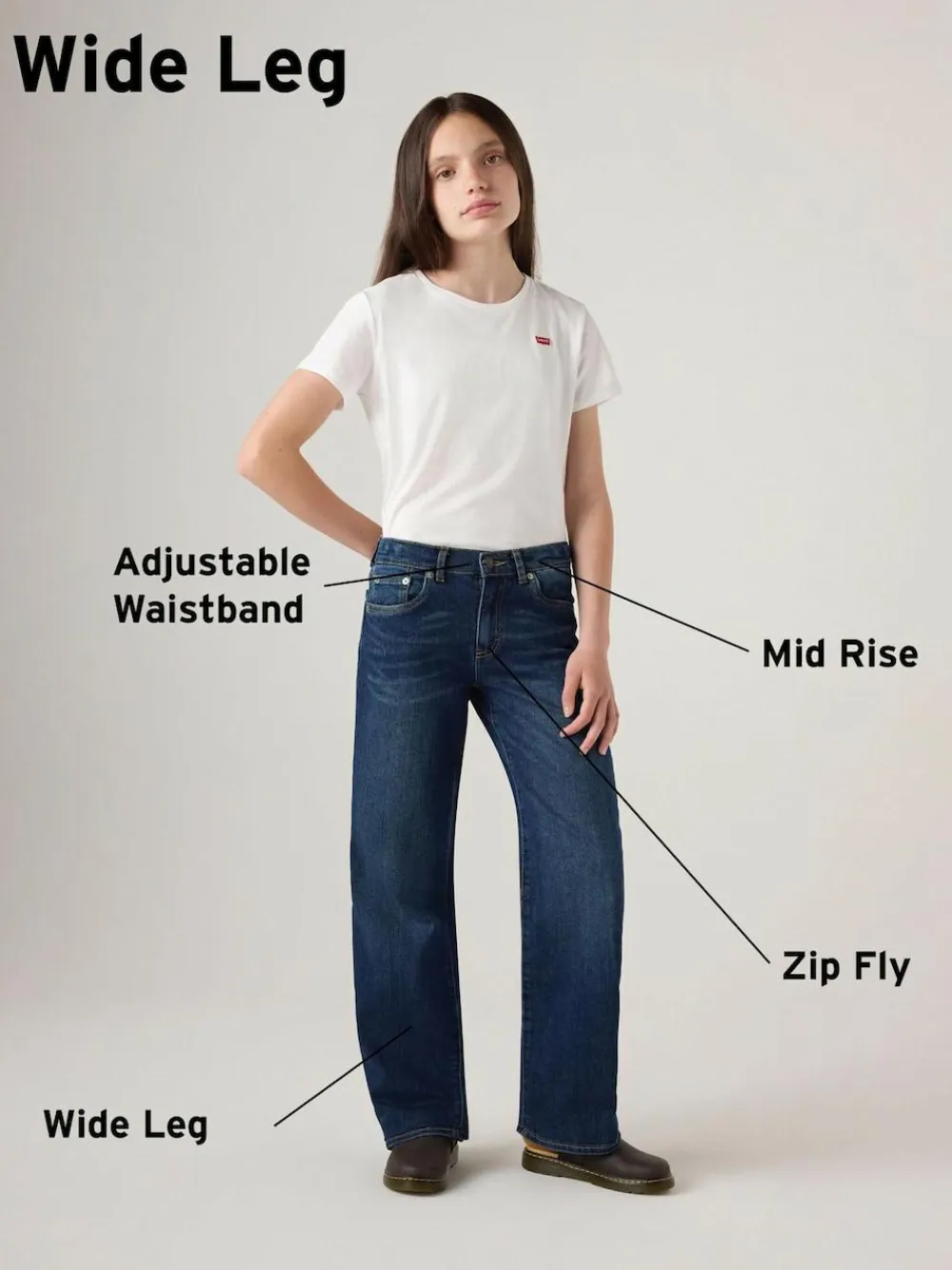 Discount Levi's ® Blue Wide Leg Jeans
