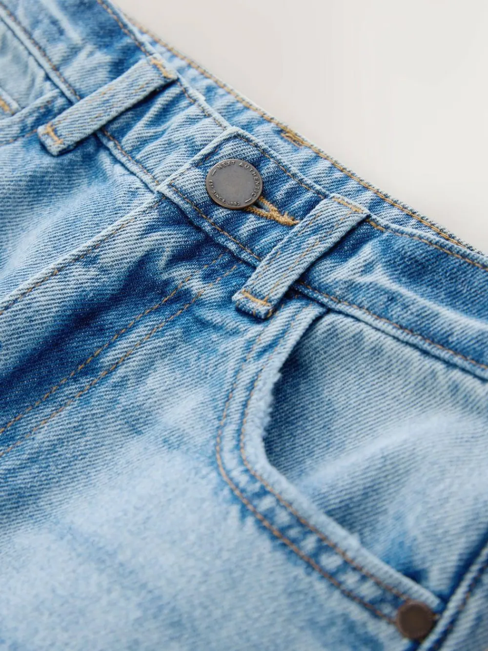 New Next Light Blue Denim Wide Fit Authentic Jeans (3-16yrs)