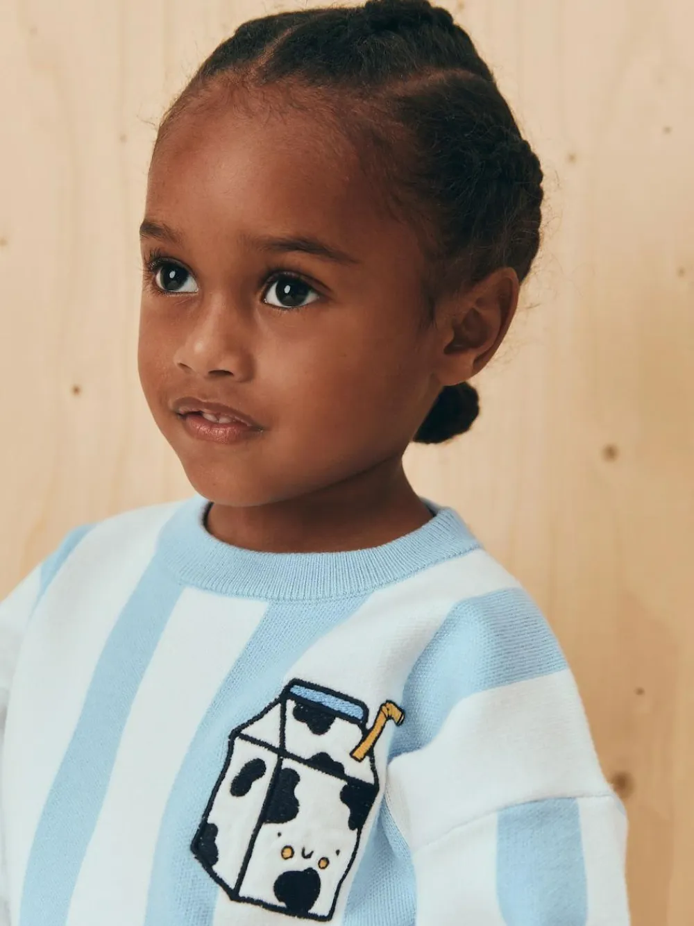 Online Next Light Blue Knitted Crew Neck Jumper (3mths-7yrs)