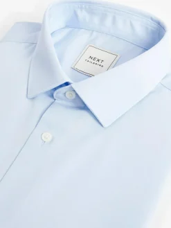 Next Light Blue Regular Fit Easy Care Single Cuff Smart Shirt^ Shirts|Occasionwear