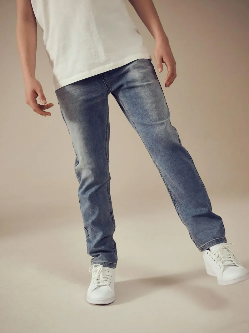 Next Regular Fit Stretch Elasticated Waist Jeans (3-16yrs)^BOY Jeans|Jeans