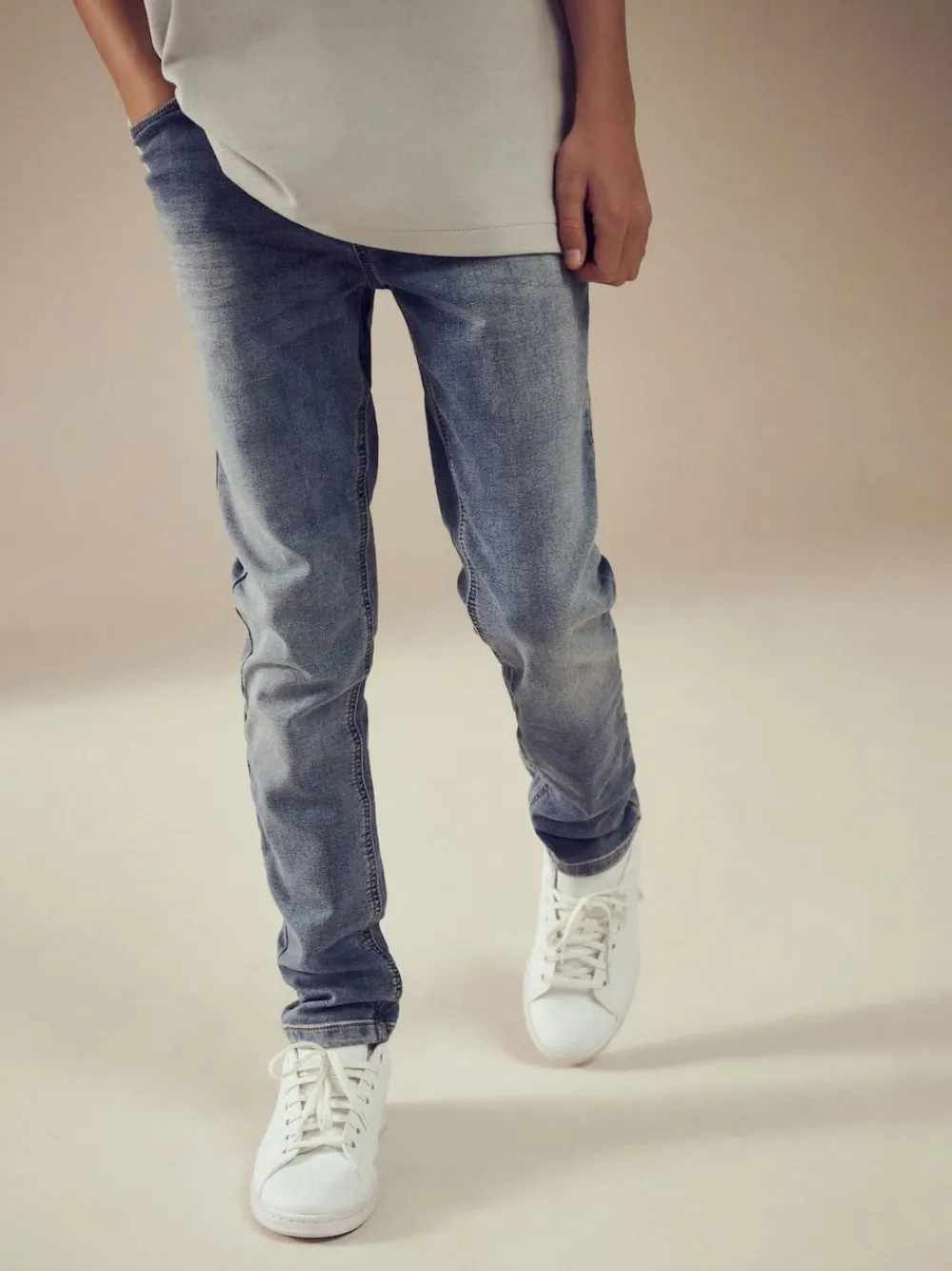 Next Skinny Fit Stretch Elasticated Waist Jeans (3-16yrs)^BOY Jeans|Jeans