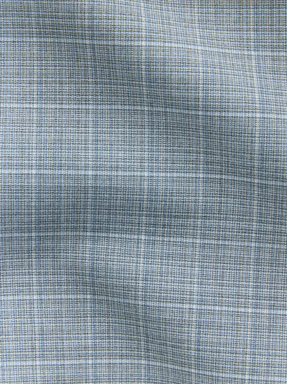 Online Next Light Blue Slim Fit Check Suit Jacket