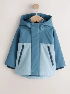 Next Waterproof Fleece Lined Anorak (3mths-7yrs)^BOY Coats, Jackets & Pramsuits|Coats, Jackets & Pramsuits