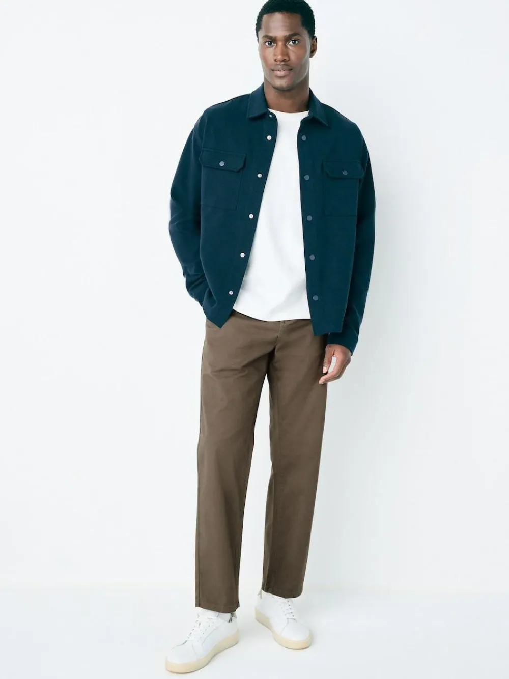 Next Light Brown Regular Tapered Fit Stretch Chinos Trousers^ Pants & Chinos
