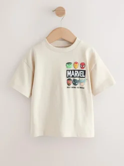 Next Marvel Short Sleeve Cotton T-Shirt (3mths-8yrs)^BOY Newborn Clothing|Tops