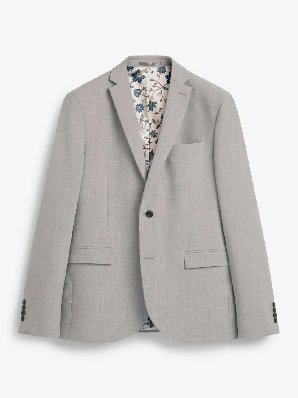 Hot Next Slim Fit Motionflex Stretch Suit Jacket Light Grey