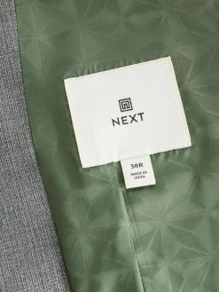 Online Next Textured Wool Blend Suit Waistcoat Light Grey