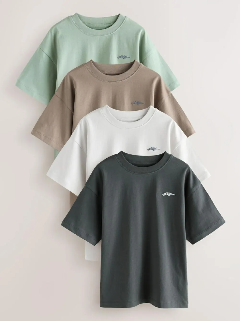 Next Short Sleeve Logo Chest Graphic T-Shirts 4 Pack (3-16yrs)^BOY Tops|T-Shirts