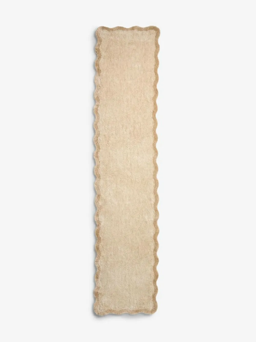 Next Light Natural Soft Scallop Washable Runner^ Rugs & Runners