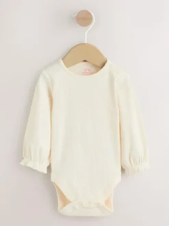 Best Next Baby Print Long Sleeve Bodysuit and Cord Dungarees Set 2 Piece (0mths-2yrs) Light Pink Ditsy