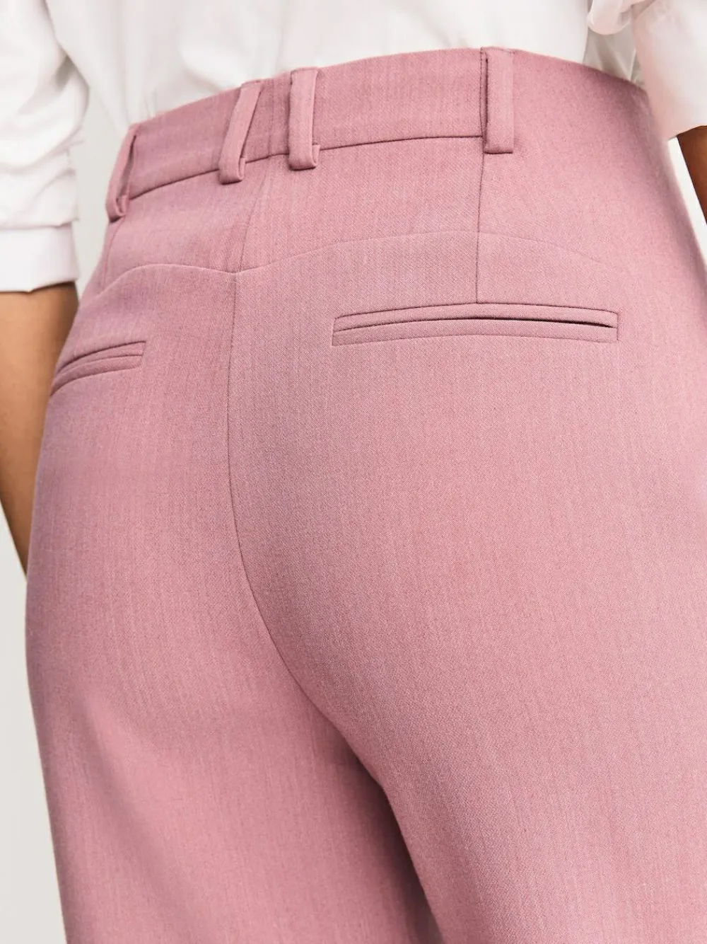 Online Next Light Pink Sculpting Tailored Slim Trousers