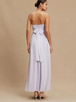 Sale Next Lilac Purple Mesh Multiway Wedding Guest Bridesmaid Maxi Dress