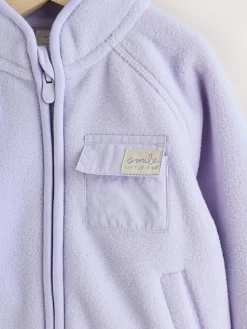 Next Lilac Purple Microfleece Baby Jacket (0mths-2yrs)^ Jackets & Coats|Snowsuits & Coats