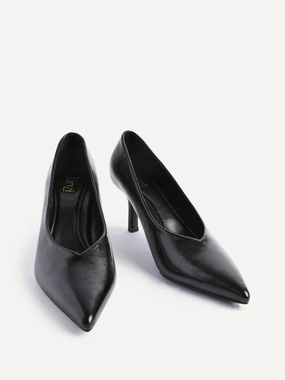 Linzi Bellamy V-Shaped Closed Toe Court Heels^Women Heels