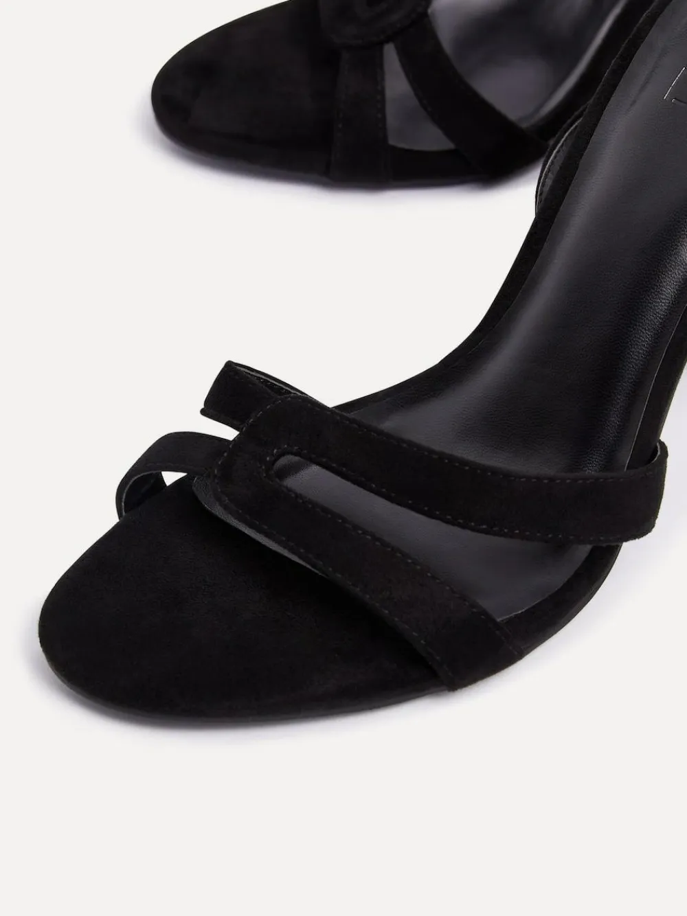 Online Linzi Bronte Heeled Sandals with Double Front Strap Black