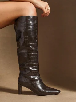 Linzi High Leg Uptown Slim Block Heel High Leg Boots^Women Boots & Wellies|Boots