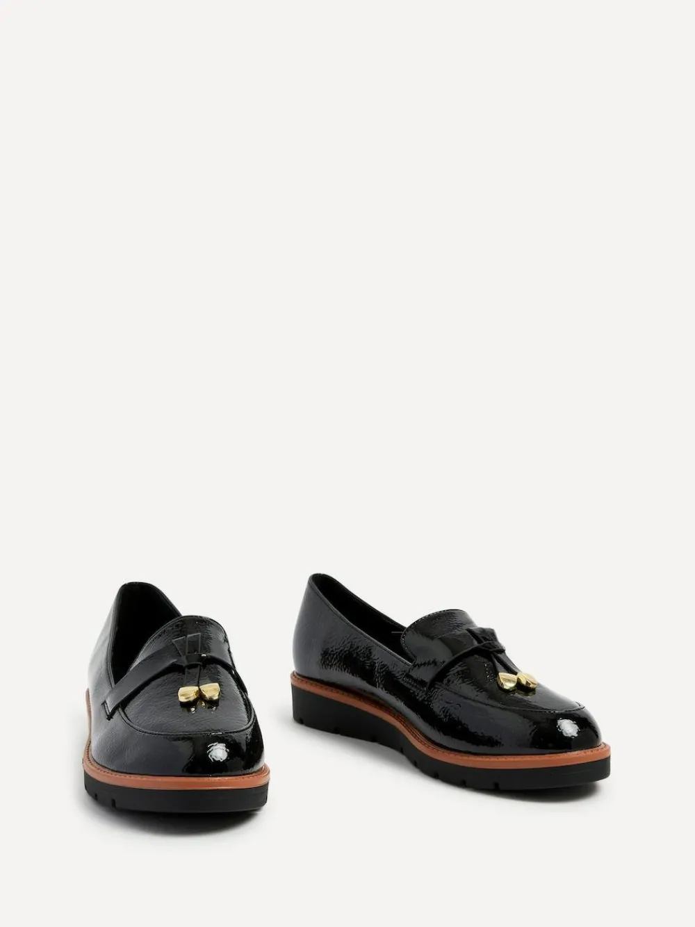 Linzi Nancy Patent Loafers With Tassel Detail^Women Flats