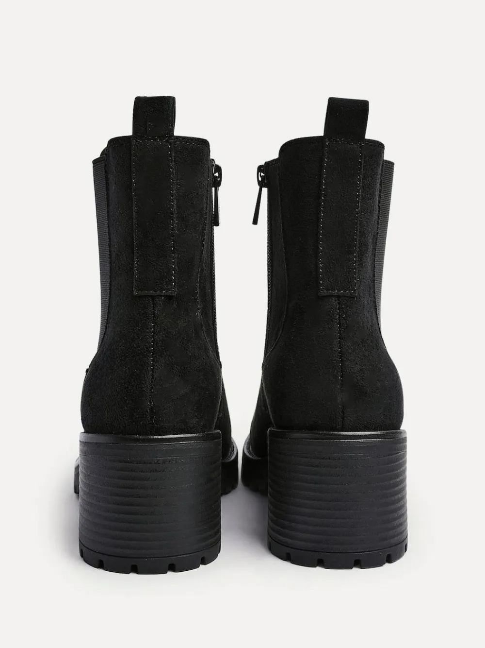 Linzi Path Block Heel Chelsea Boots Black