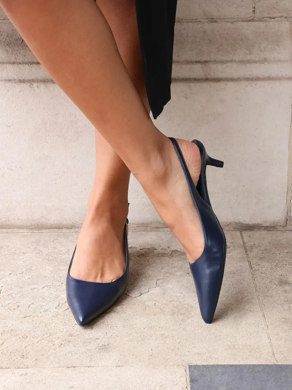 Linzi Elvira Kitten Heel Slingback Courts^Women Heels