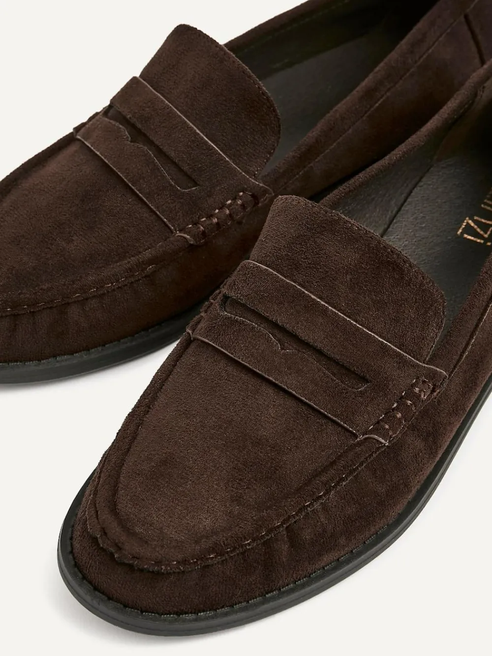 Hot Linzi Precise Classic Loafers With Front Tab Brown