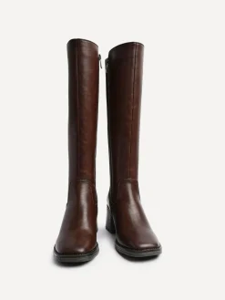 Linzi Reason Block Heel High Leg Boots With Back Stretch Panel^Women Boots & Wellies|Boots