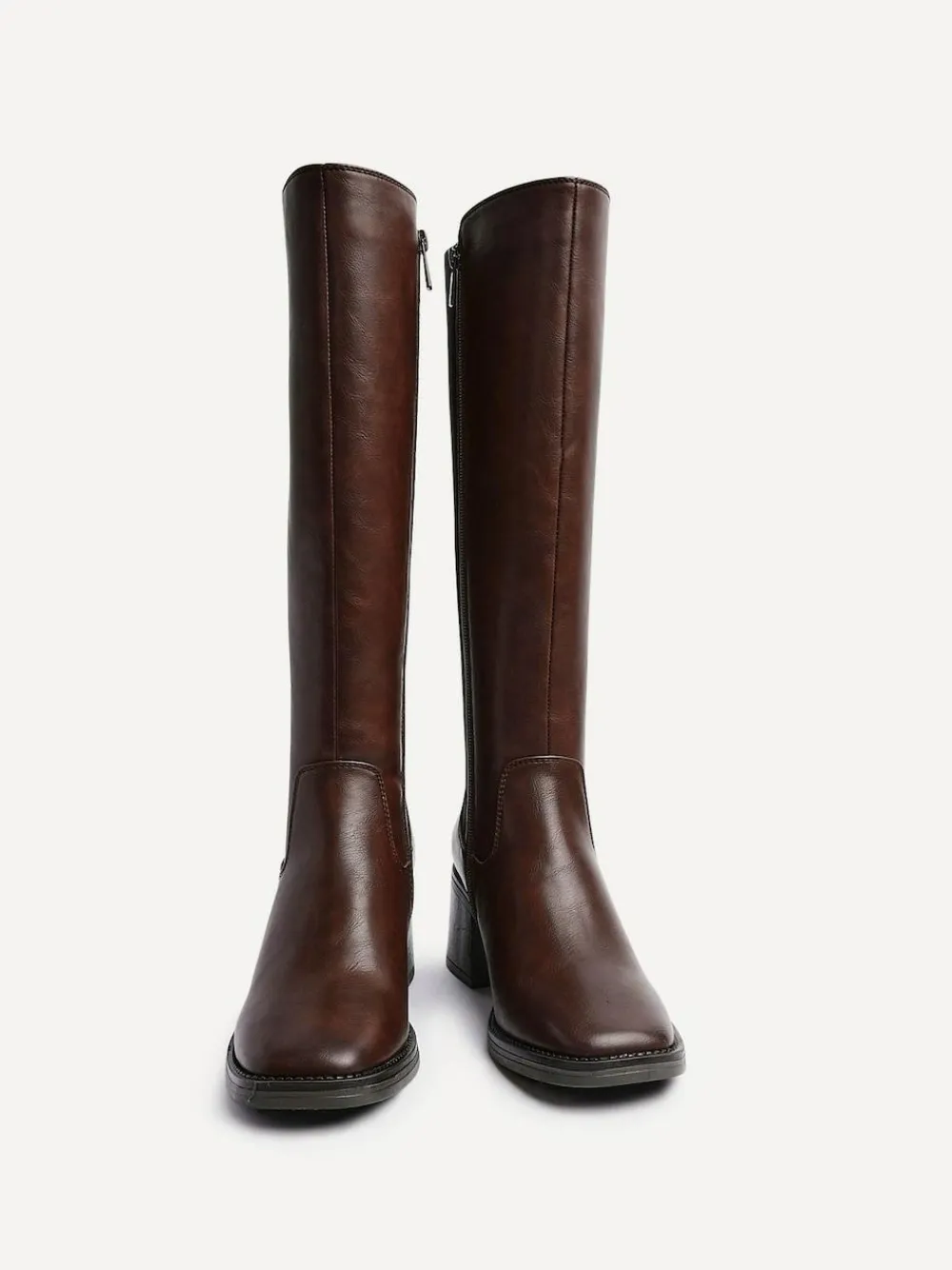 Linzi Reason Block Heel High Leg Boots With Back Stretch Panel^Women Boots & Wellies|Boots