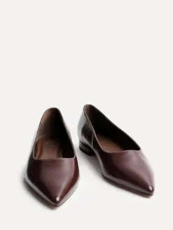 Linzi Wide Fit Compete Pointed Toe Ballet Flat Shoes^Women Wide Fit & Extra Wide Fit|Flats