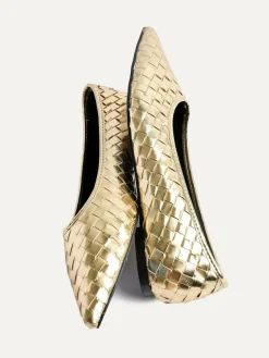 Linzi Talina Woven Pointed Toe Ballet Flats^Women Flats