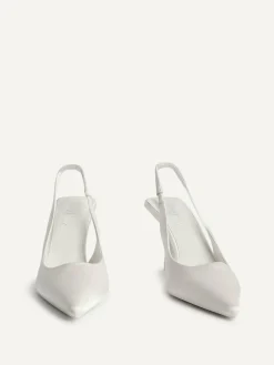 Linzi Ivory Matched Bridal Sling Back Court Heels^Women Heels