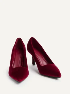 Discount Linzi Kat Closed Court Stiletto Heels Red