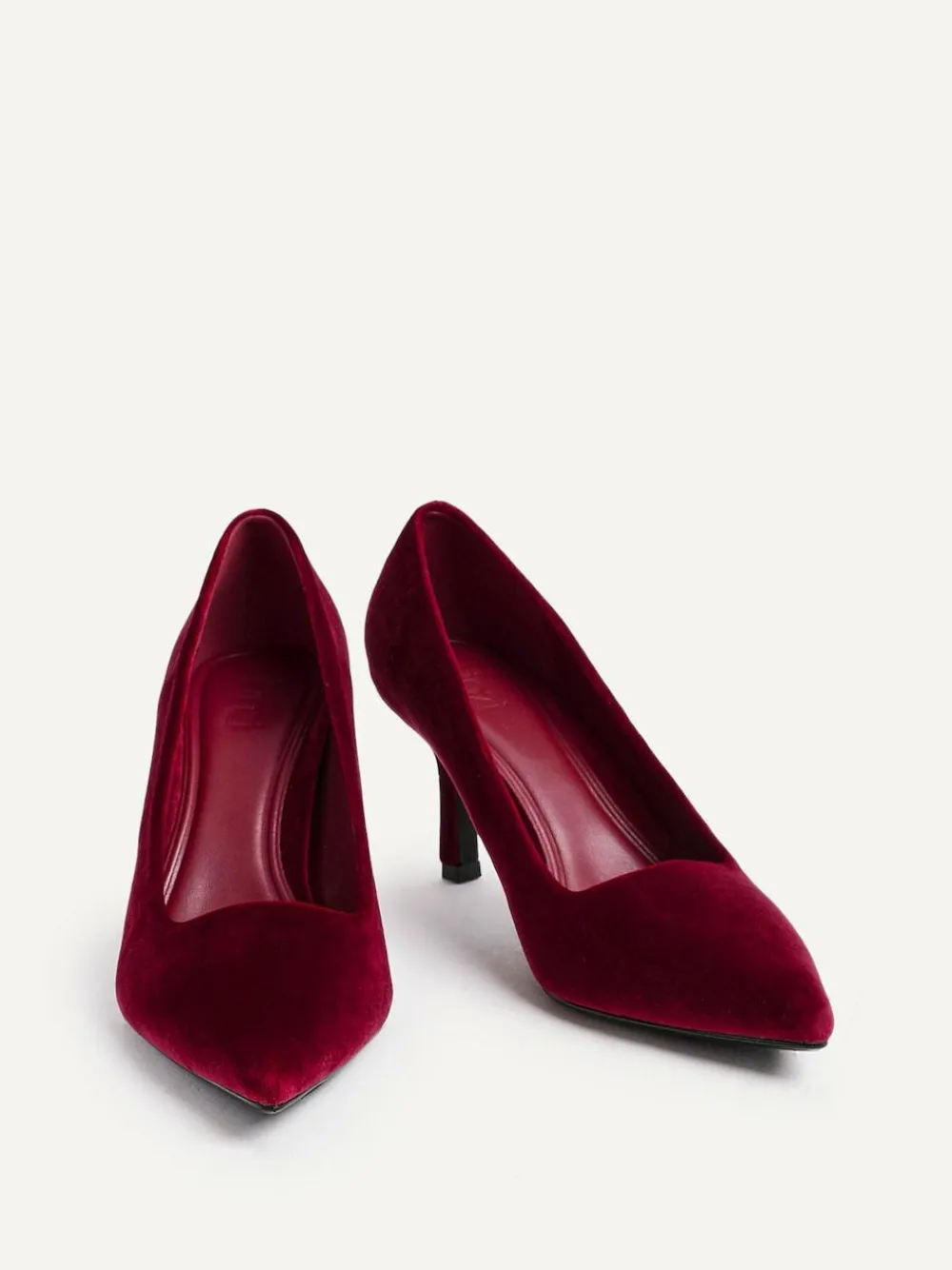 Discount Linzi Kat Closed Court Stiletto Heels Red